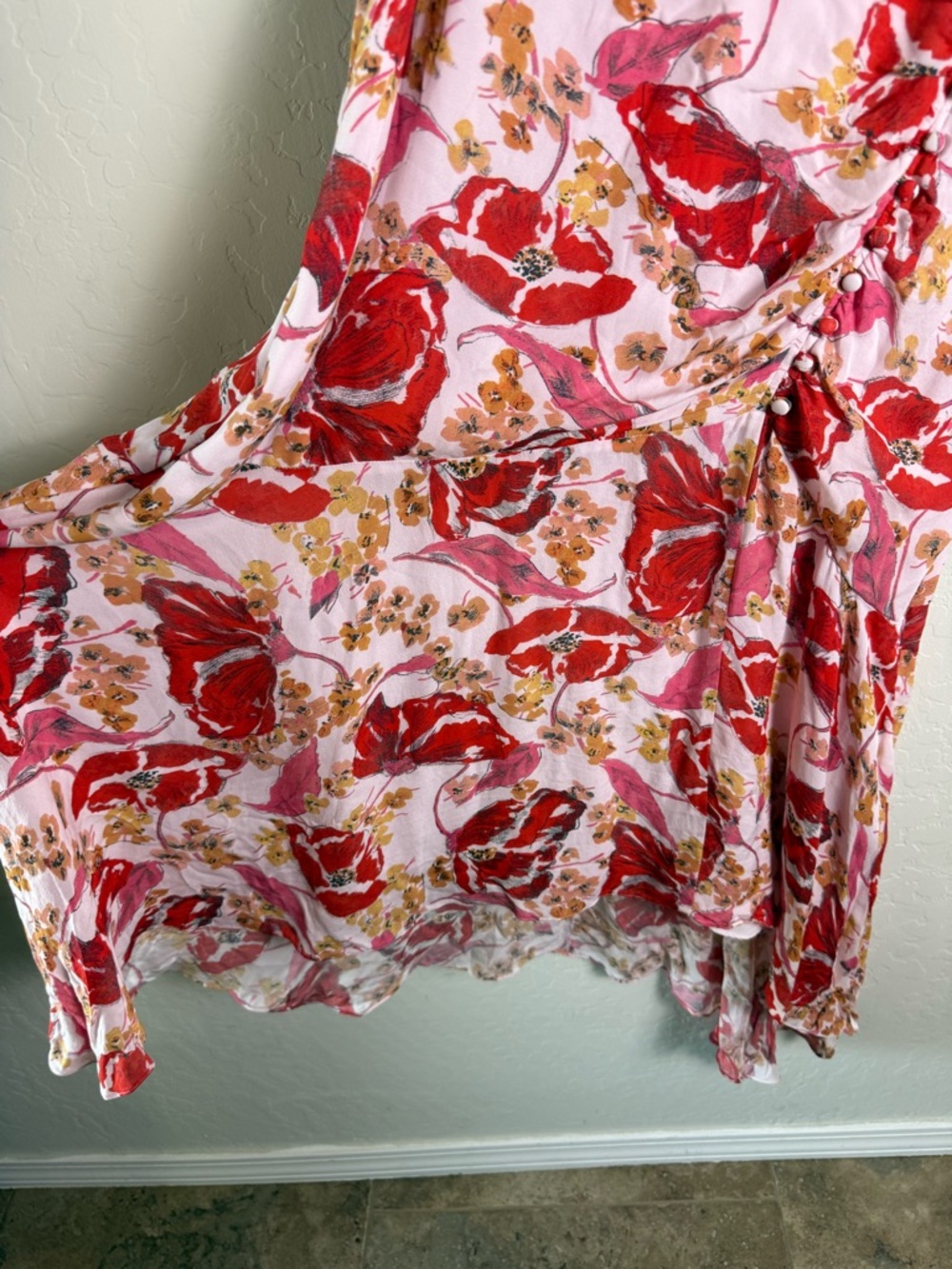 Parker Vivi Dress Silk Floral Dress 16 - Picture 6 of 15